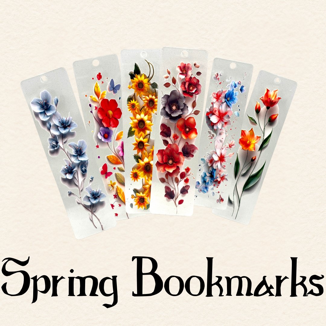 Spring bookmarks