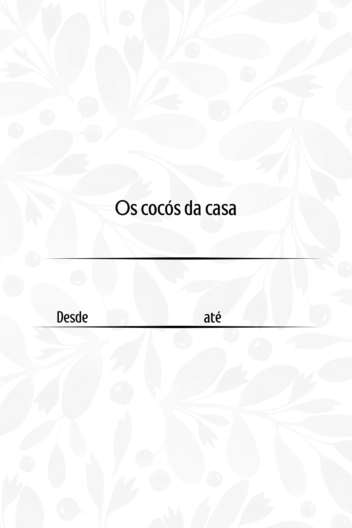 Livro de Visitas | Guest Book