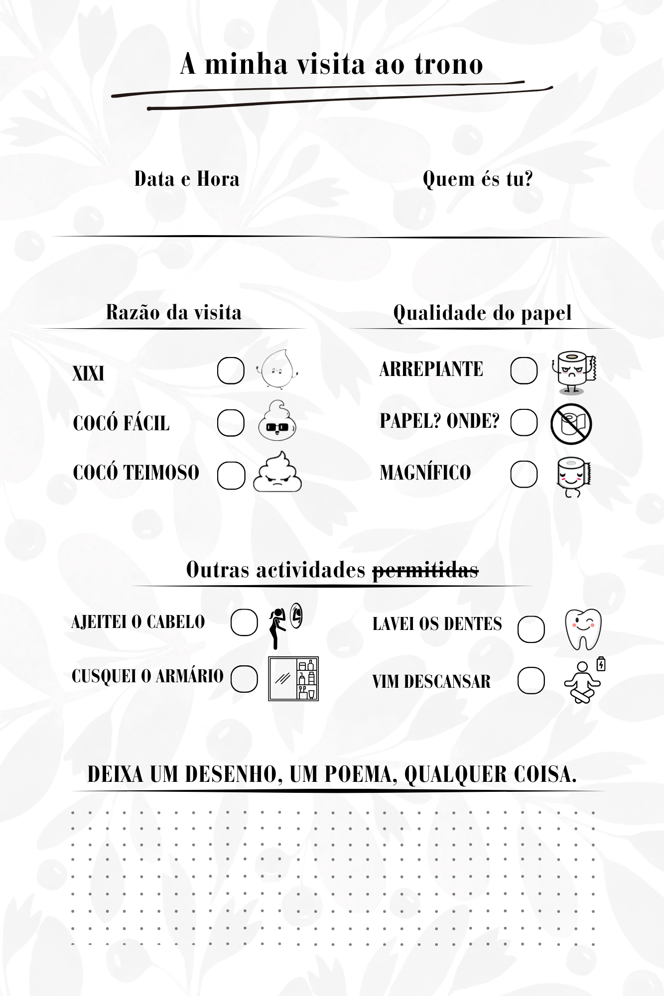 Livro de Visitas | Guest Book